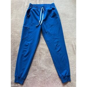 FIGS Zamora Jogger Scrub Pants Comfortable Stretch Workwear Blue Size S